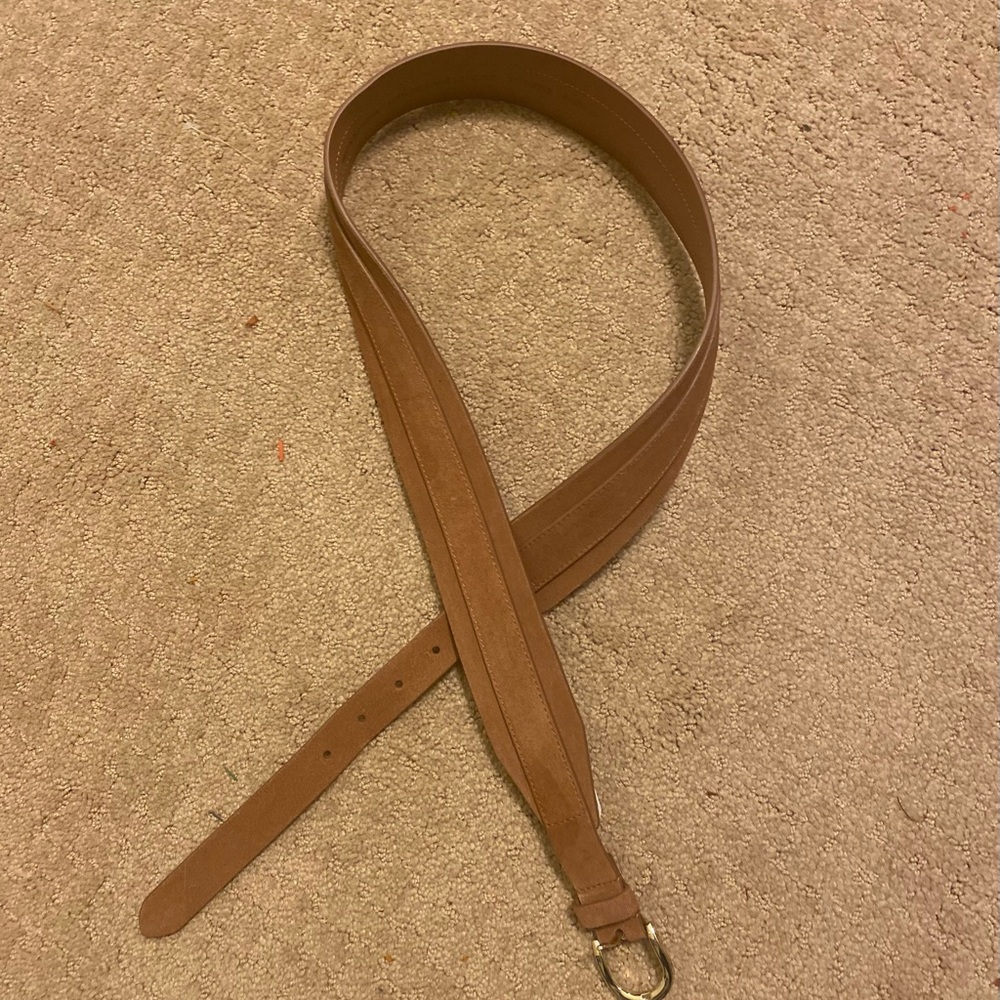 NWT LOFT - Cognac Leather 2” width Belt, Size: XL-XXL